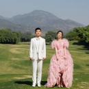 粉色高尔夫_婚礼