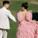 粉色高尔夫_婚礼