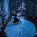 迪士尼公主夜景_夜景