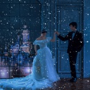 迪士尼公主夜景_夜景