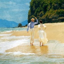 夏日少女（油画）_