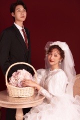 乔家的儿女三丽同款复古婚纱照第二章